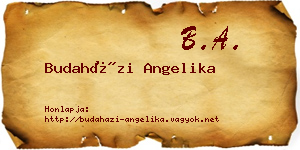 Budaházi Angelika névjegykártya